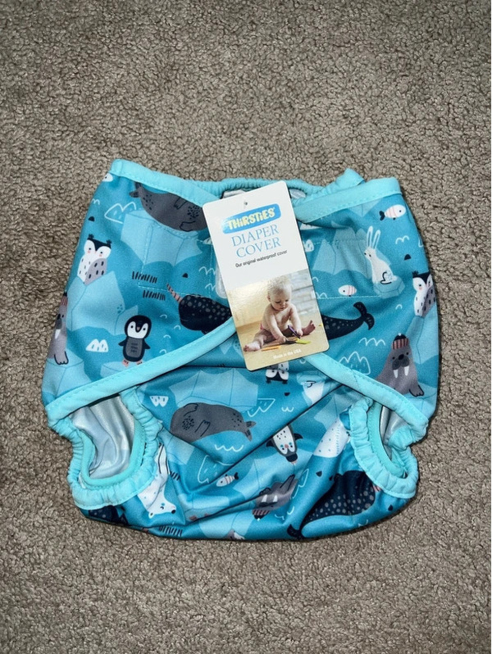 NWT Thirsties diaper cover large